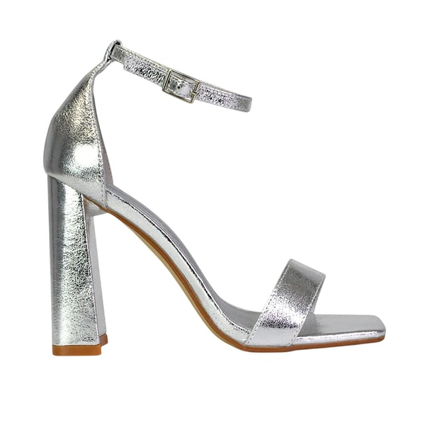 XY London Womens/Ladies Kamryn Square Toe High Block Heel Sandals