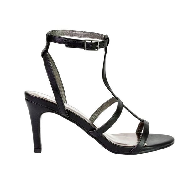 XY London Womens/Ladies Beaux Caged Cut Out Ankle Strap Mid Stiletto Sandals
