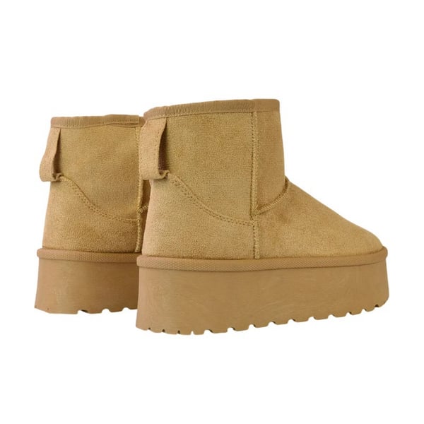 XY London Womens/Ladies Evalyn Faux Fur Lined Platform Ankle Boots