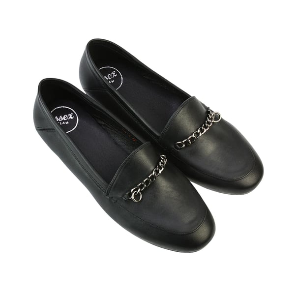 XY London Womens/Ladies Tessah Chain Detail Flat Loafers