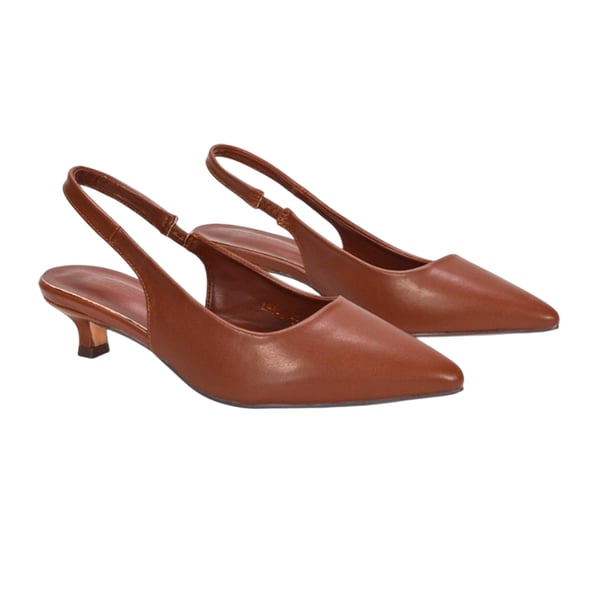 XY London Naisten Leila Sling Back Matala Kitten Heel Avokkaat