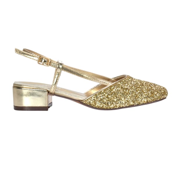 XY London Dam/Kvinnor Kira Glitter Låg Klack Pumps