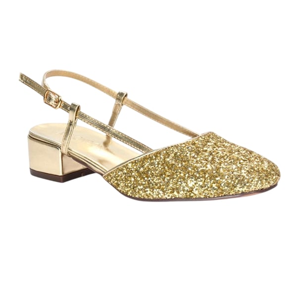 XY London Dam/Kvinnor Kira Glitter Låg Klack Pumps