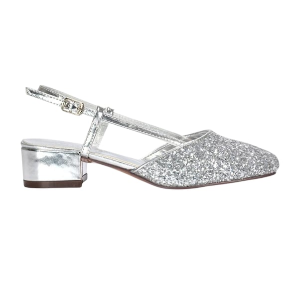 XY London Dam/Kvinnor Kira Glitter Låg Klack Pumps