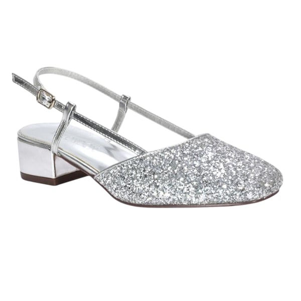 XY London Dam/Kvinnor Kira Glitter Låg Klack Pumps