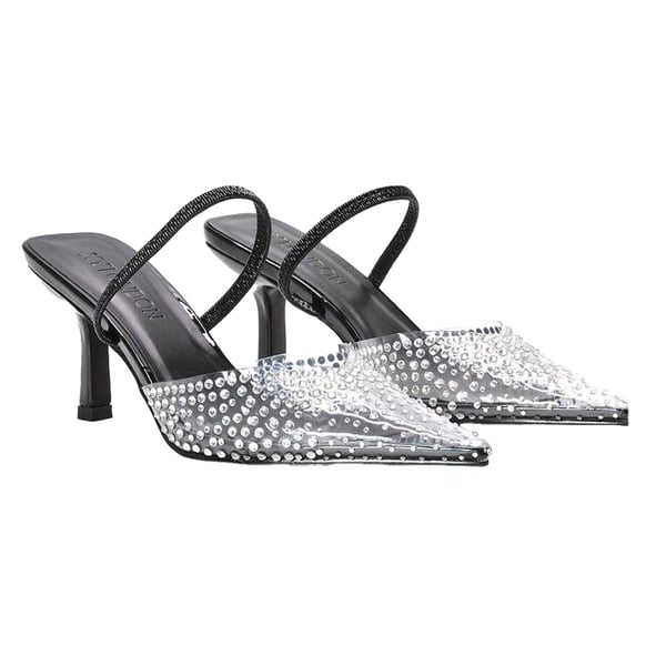 XY London Tia Patent Perspex Pumps för damer