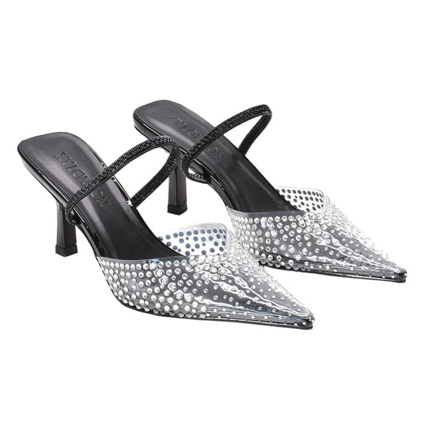 XY London Tia Patent Perspex Pumps för damer