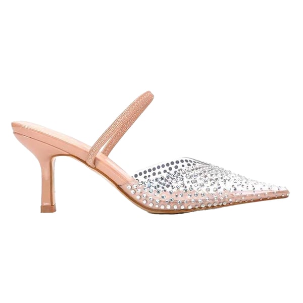 XY London Tia Patent Perspex Pumps för damer