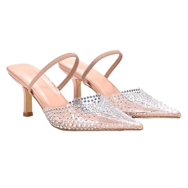 XY London Tia Patent Perspex Pumps för damer