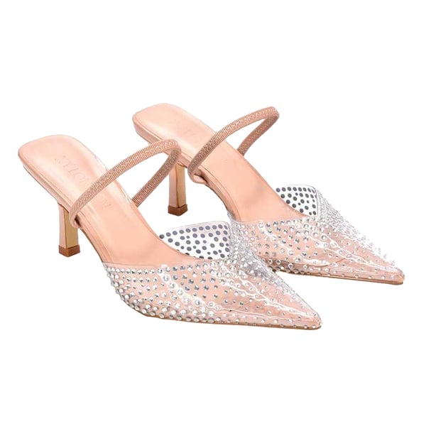 XY London Tia Patent Perspex Pumps för damer