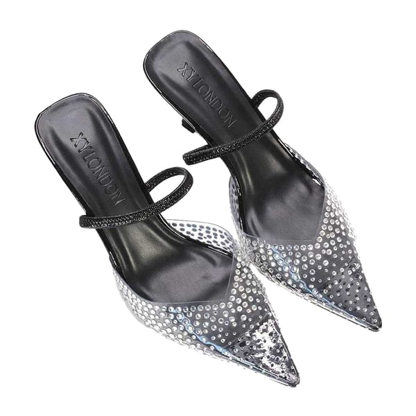 XY London Tia Patent Perspex Pumps för damer