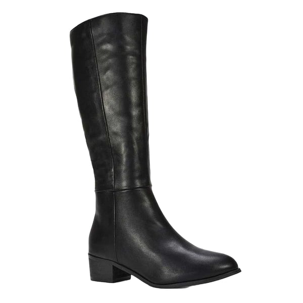 XY London Womens/Ladies Anne Low Block Heel Knee-High Boots XY London Womens/Ladies Anne Low Block Heel Knee-High Boots