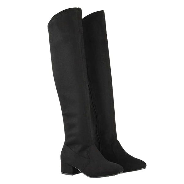 XY London Womens/Ladies June Low Block Heel Knee-High Boots