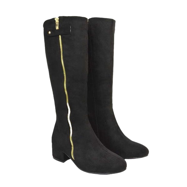 XY London Womens/Ladies Darcy Low Block Heel Knee-High Boots