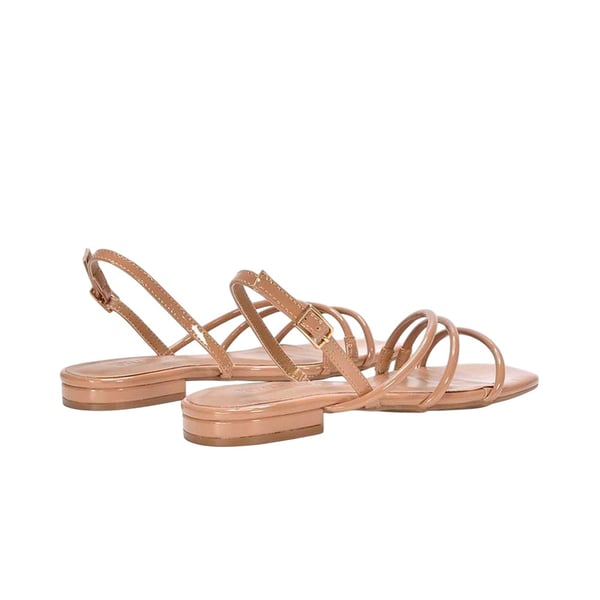 XY London Womens/Ladies Mary Patent Square Toe Sandals