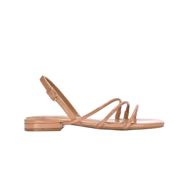 XY London Womens/Ladies Mary Patent Square Toe Sandals