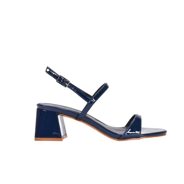 XY London Womens/Ladies Izzy Patent Mid Block Heel Sandals