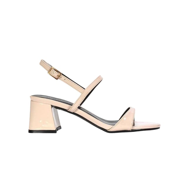 XY London Womens/Ladies Izzy Patent Mid Block Heel Sandals