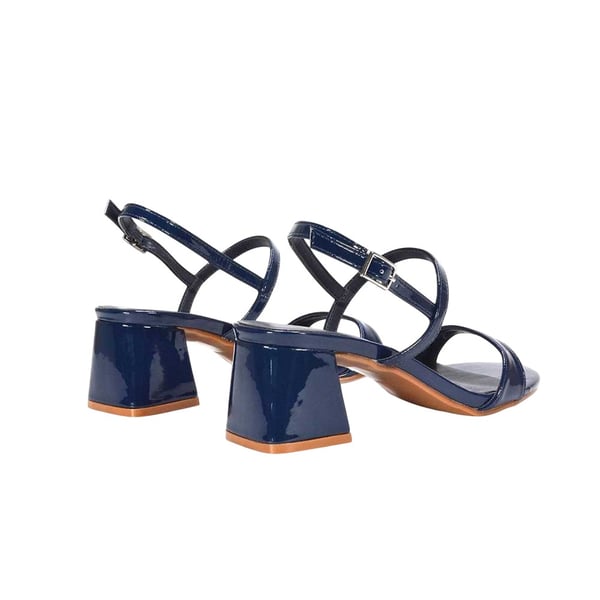 XY London Womens/Ladies Izzy Patent Mid Block Heel Sandals