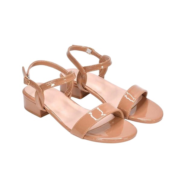 XY London Womens/Ladies Moana Patent Low Block Heel Sandals