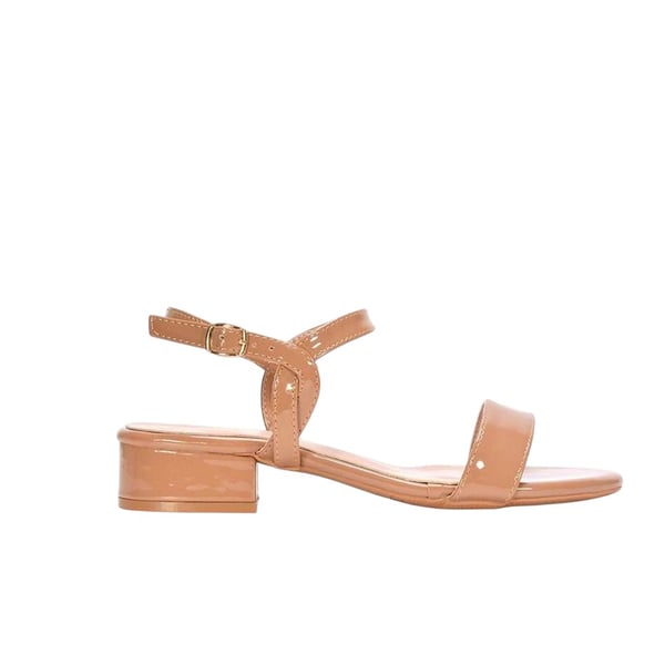 XY London Womens/Ladies Moana Patent Low Block Heel Sandals