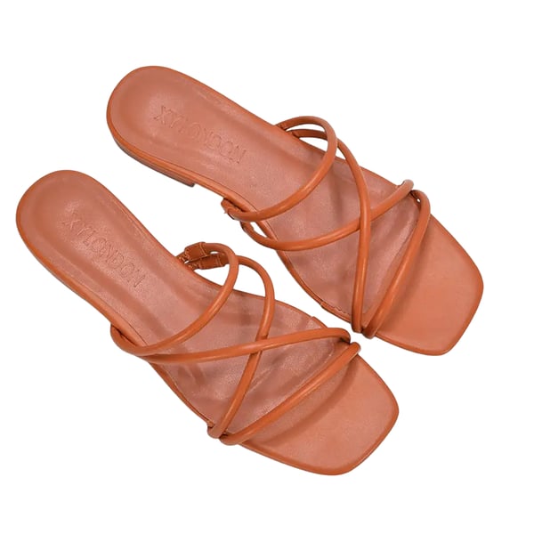XY London Womens/Ladies Suzzie Metallic Strappy Sandals