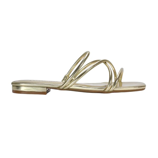 XY London Womens/Ladies Suzzie Metallic Strappy Sandals