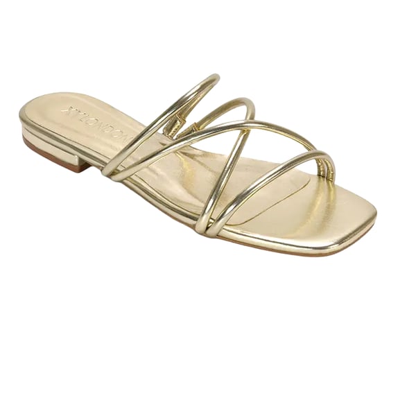 XY London Womens/Ladies Suzzie Metallic Strappy Sandals