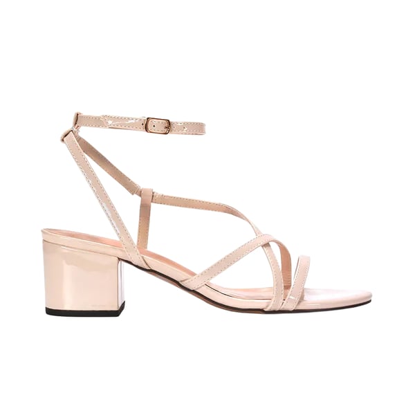 XY London Womens/Ladies Maria Patent Strappy Block Heel Sandals