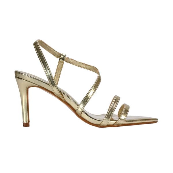 XY London Womens/Ladies Theodora Metallic Strappy Stiletto Heel Sandals