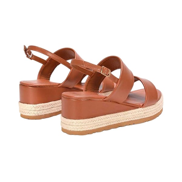 XY London Womens/Ladies Ally Sling Back Low Heel Wedge Sandals