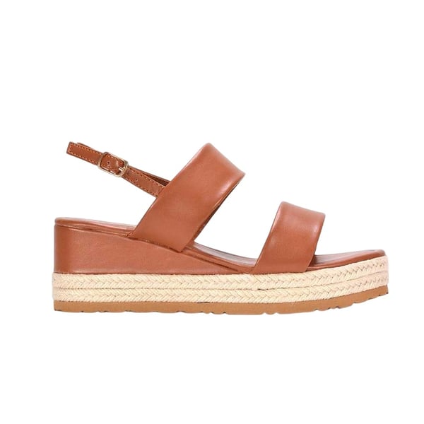 XY London Womens/Ladies Ally Sling Back Low Heel Wedge Sandals