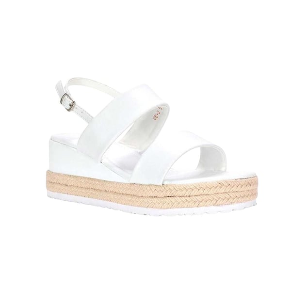 XY London Womens/Ladies Ally Sling Back Low Heel Wedge Sandals