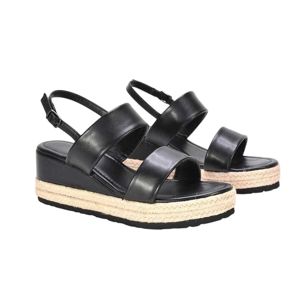 XY London Womens/Ladies Ally Sling Back Low Heel Wedge Sandals