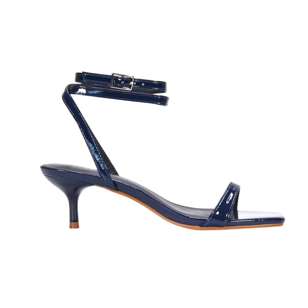 XY London Womens/Ladies Nikita Patent Low Kitten Heel Sandals