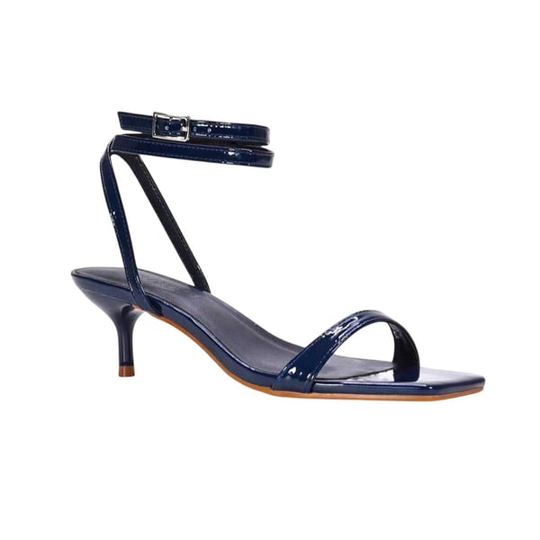 XY London Womens/Ladies Nikita Patent Low Kitten Heel Sandals