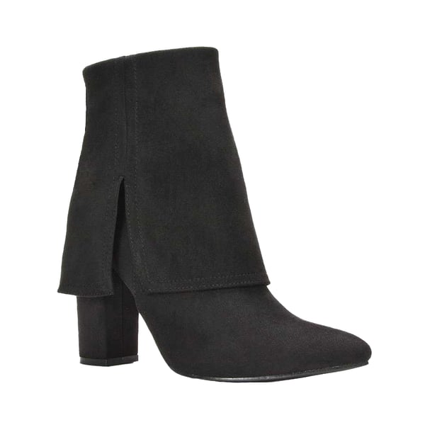 XY London Womens/Ladies Ayla Folded Collar Ankle Boots XY London Womens/Ladies Ayla Folded Collar Ankle Boots
