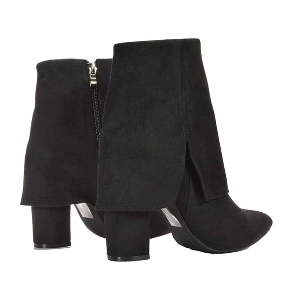 XY London Womens/Ladies Ayla Folded Collar Ankle Boots