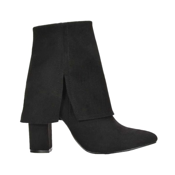 XY London Womens/Ladies Ayla Folded Collar Ankle Boots