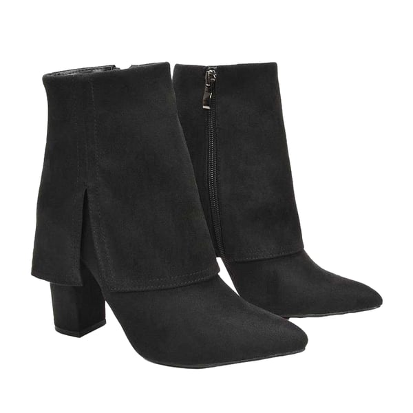 XY London Womens/Ladies Ayla Folded Collar Ankle Boots