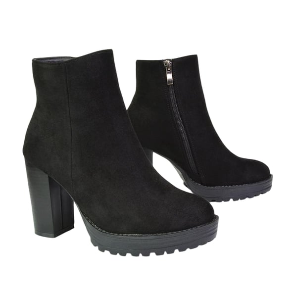 XY London Womens/Ladies Cole Platform Heel Ankle Boots