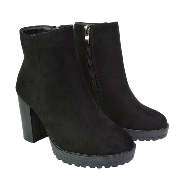 XY London Womens/Ladies Cole Platform Heel Ankle Boots