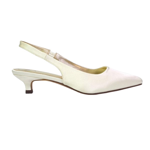 XY London Womens/Ladies Avalone Satin Sling Back Kitten Heel Sandals