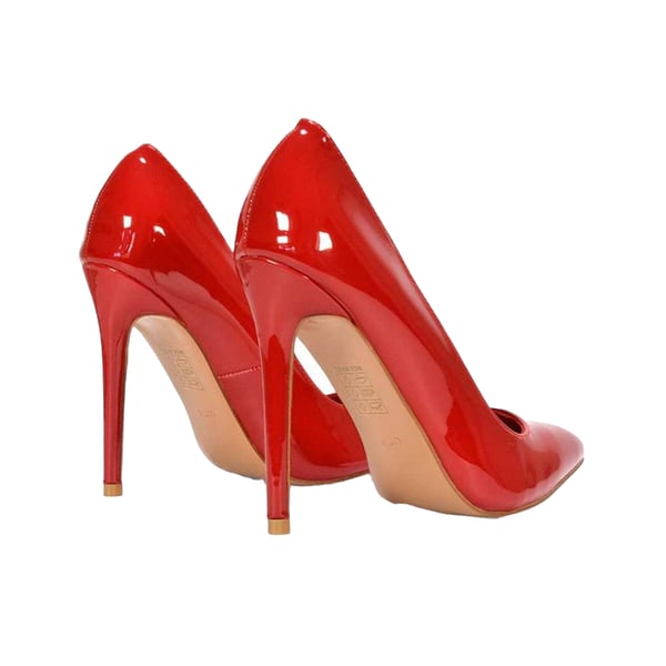 XY London Dam Lu Lu Patent Höga Stilettklackade Pumps