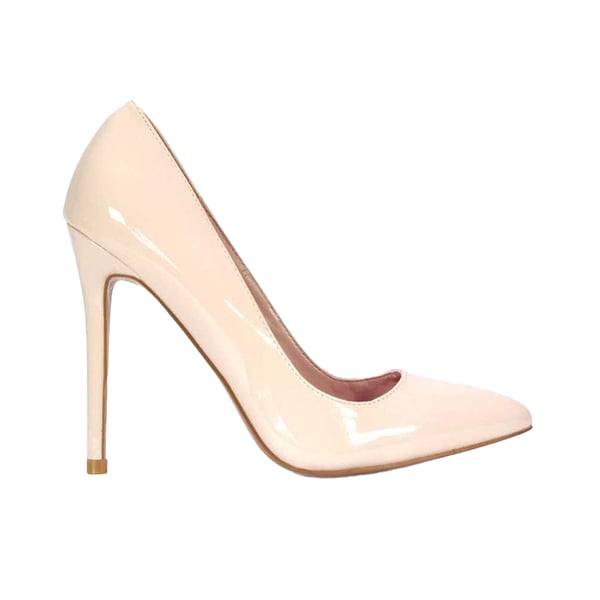 XY London Dam Lu Lu Patent Höga Stilettklackade Pumps