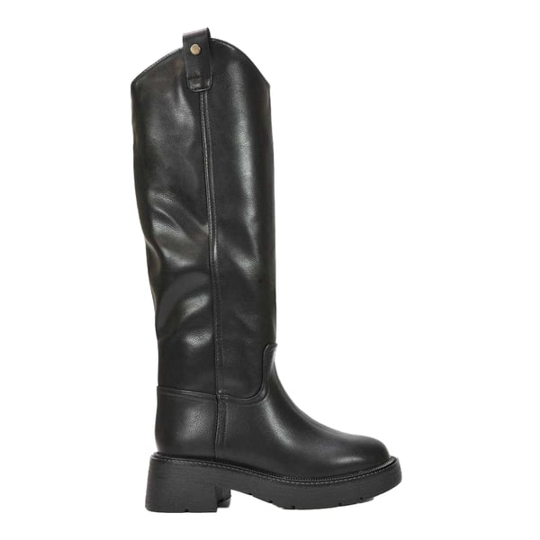 XY London Womens/Ladies Saffira Faux Fur Lined Knee-High Riding Boots