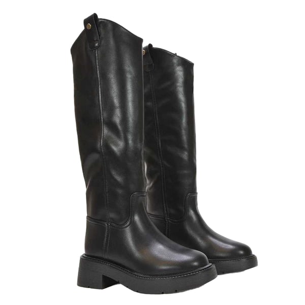 XY London Womens/Ladies Saffira Faux Fur Lined Knee-High Riding Boots