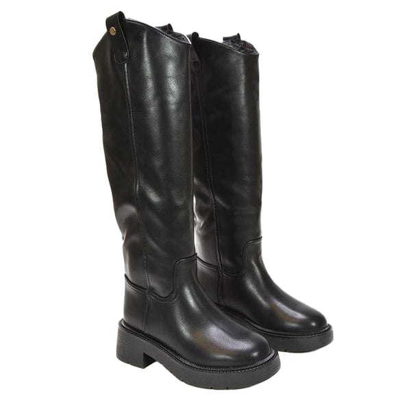 XY London Womens/Ladies Saffira Faux Fur Lined Knee-High Riding Boots