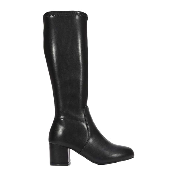 XY London Womens/Ladies Masie Knee-High Low Mid Block Heel Boots