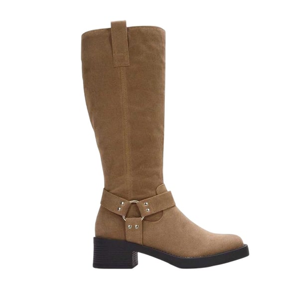 XY London Womens/Ladies Roma Knee-High Mid Block Heel Western Boots